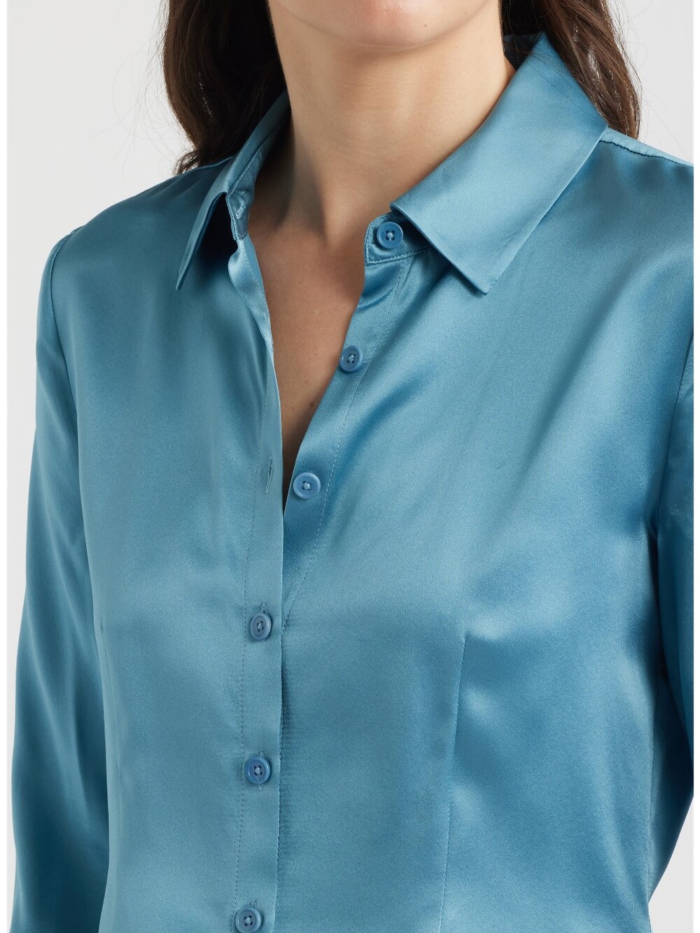 Reformation Raya Silk Button-Up Shirt - Picture 5 of 12
